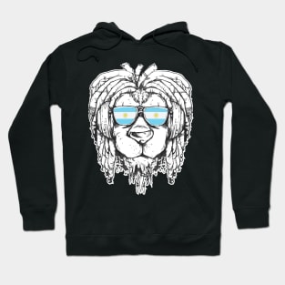 Rasta Reggae Lion Argentina Gift Rastafari Hoodie